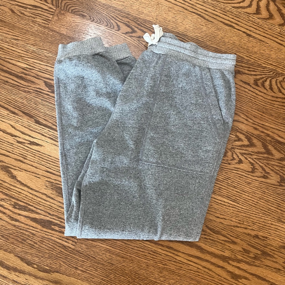Marine Layer Mens Large Gray French Terry Joggers Drawstring Waist Pockets VGUC